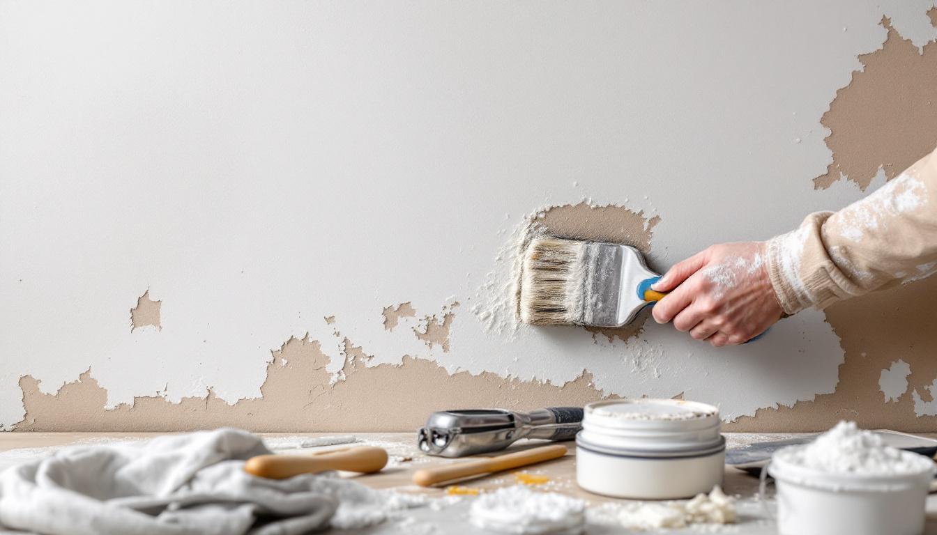 Conseils murs qui s'effritent : solutions pratiques avant peinture