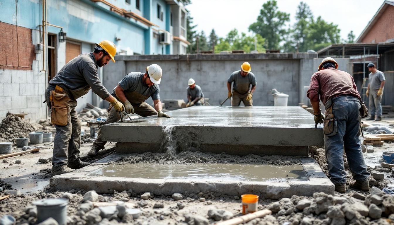 Prix main d'œuvre dalle béton m2 : comparez les coûts et astuces