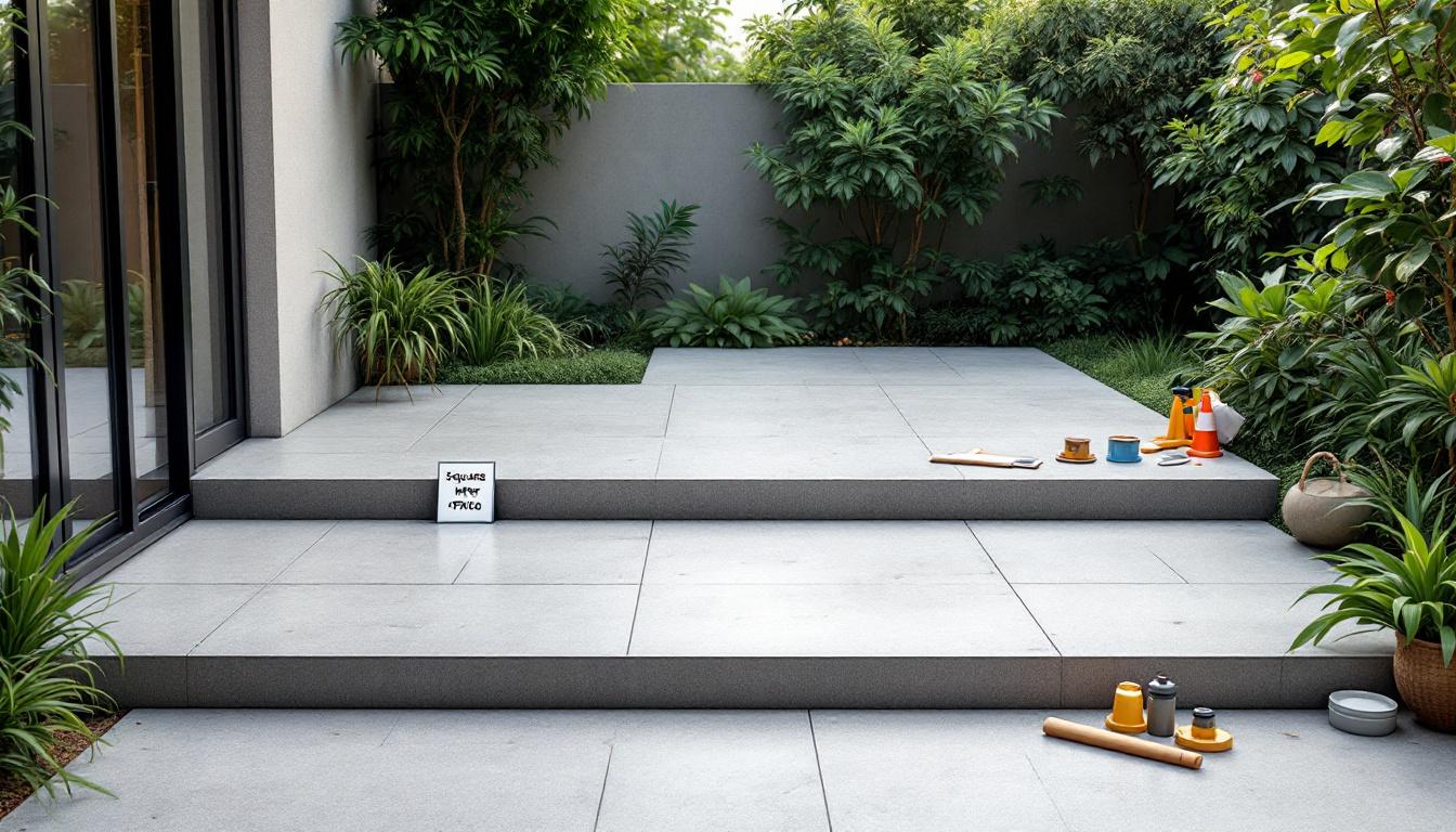 Terrasse béton lisse prix au m² : découvrez les tarifs et options